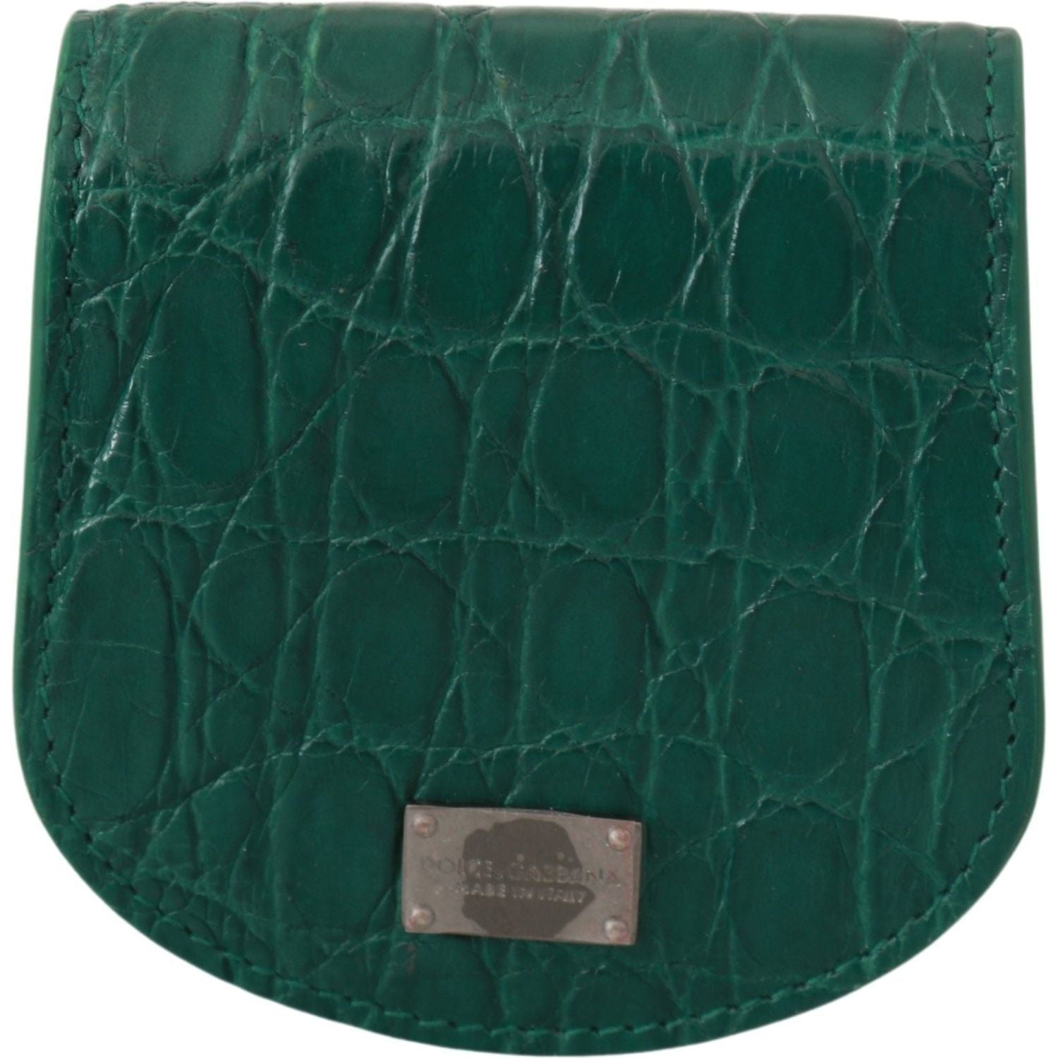 Dolce & Gabbana Green Exotic Skins Condom Case Holder Wallet