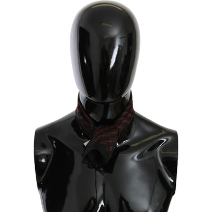 Costume National Black Orange 100% Silk Branded Scarf 1728,67345645728,Accessories,Black,Costume National,Material: 100% Silk,New with tags,Scarves - Accessories,Scarves - Scarves - Accessories,Scarves - Women - Accessories,Women,Women - Accessories