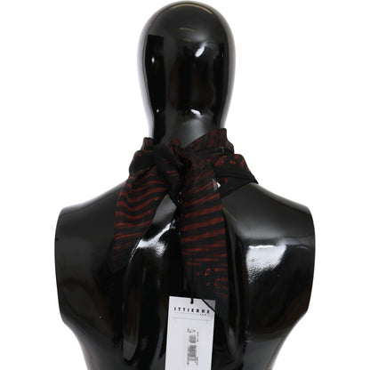Costume National Black Orange 100% Silk Branded Scarf 1728,67345645728,Accessories,Black,Costume National,Material: 100% Silk,New with tags,Scarves - Accessories,Scarves - Scarves - Accessories,Scarves - Women - Accessories,Women,Women - Accessories