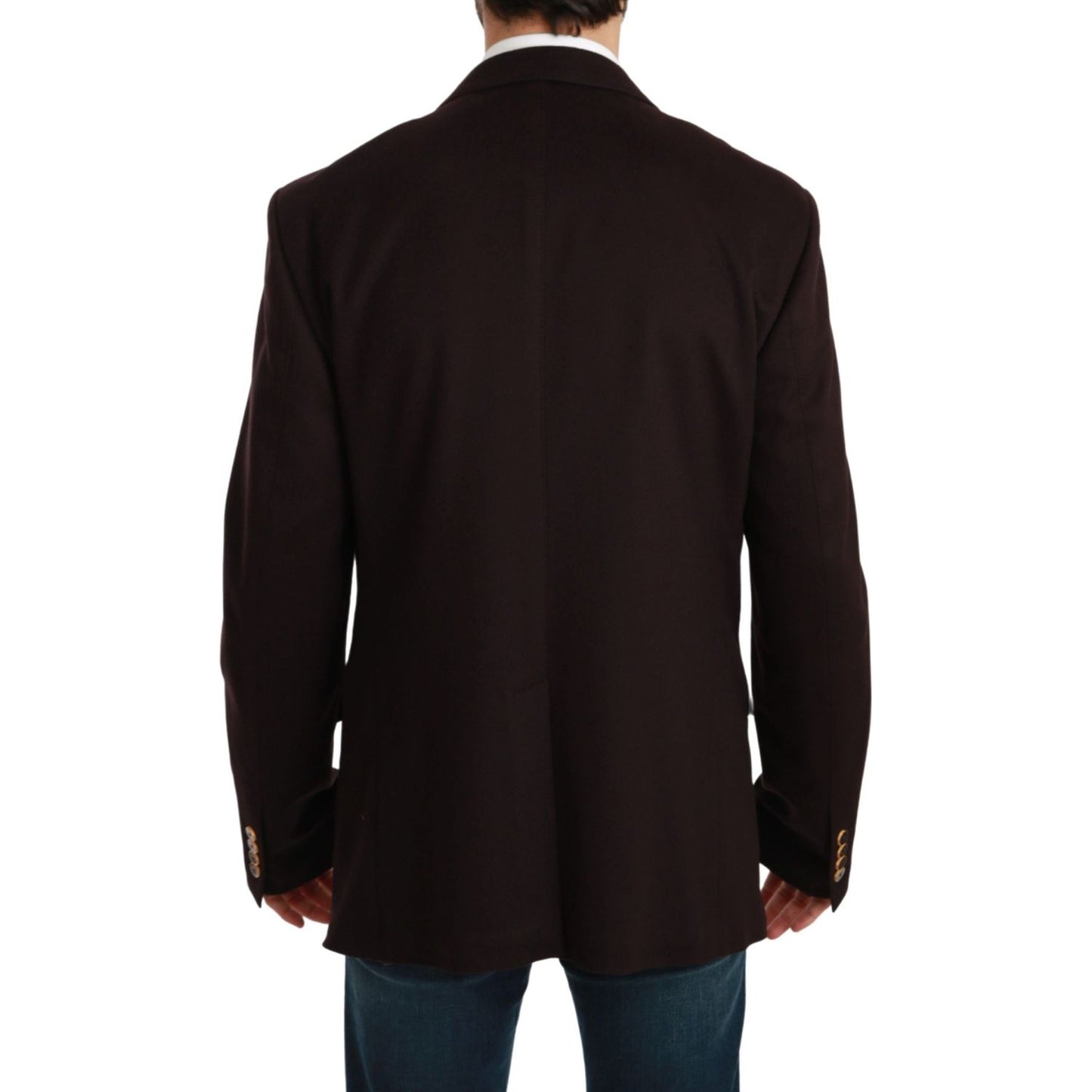 Dolce & Gabbana Elegant Bordeaux Taormina Cashmere Blazer Dolce & Gabbana