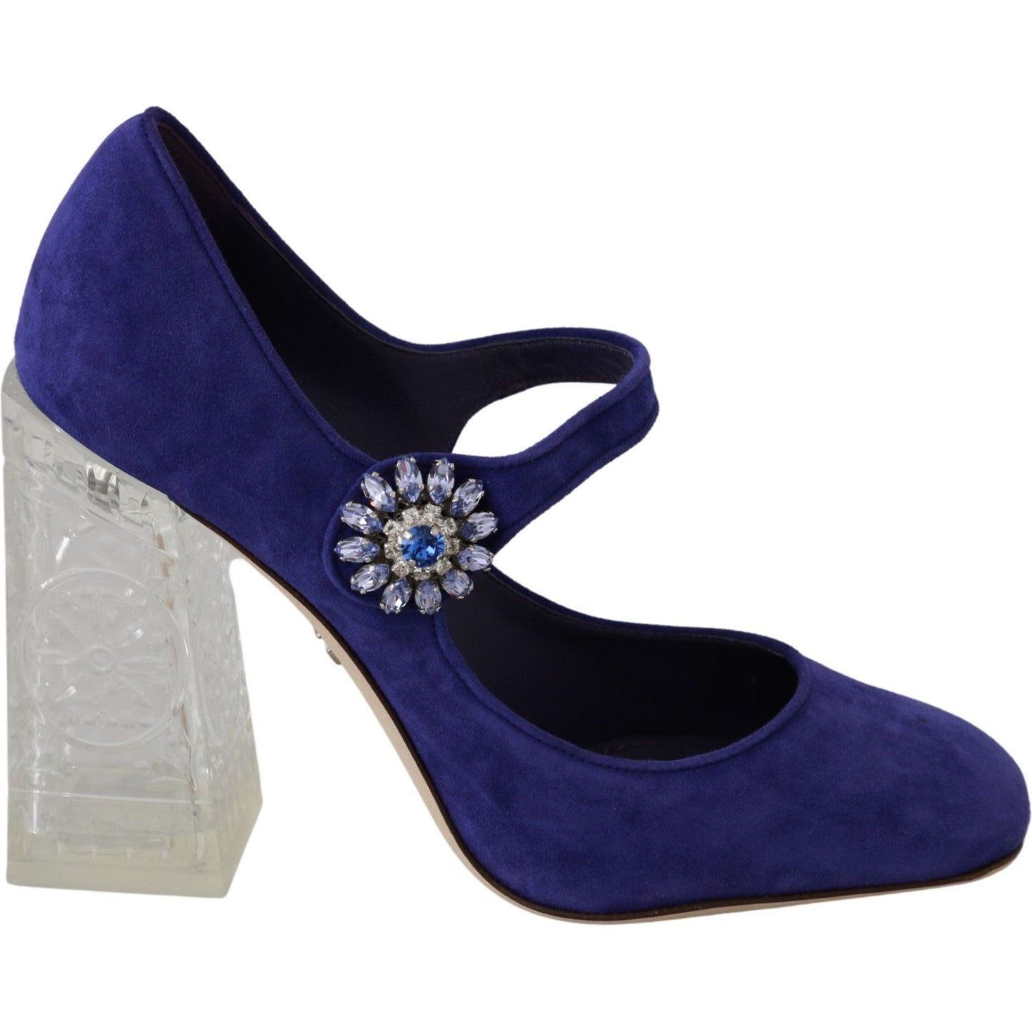 Dolce & Gabbana Elegant Purple Suede Mary Janes Pumps Dolce & Gabbana