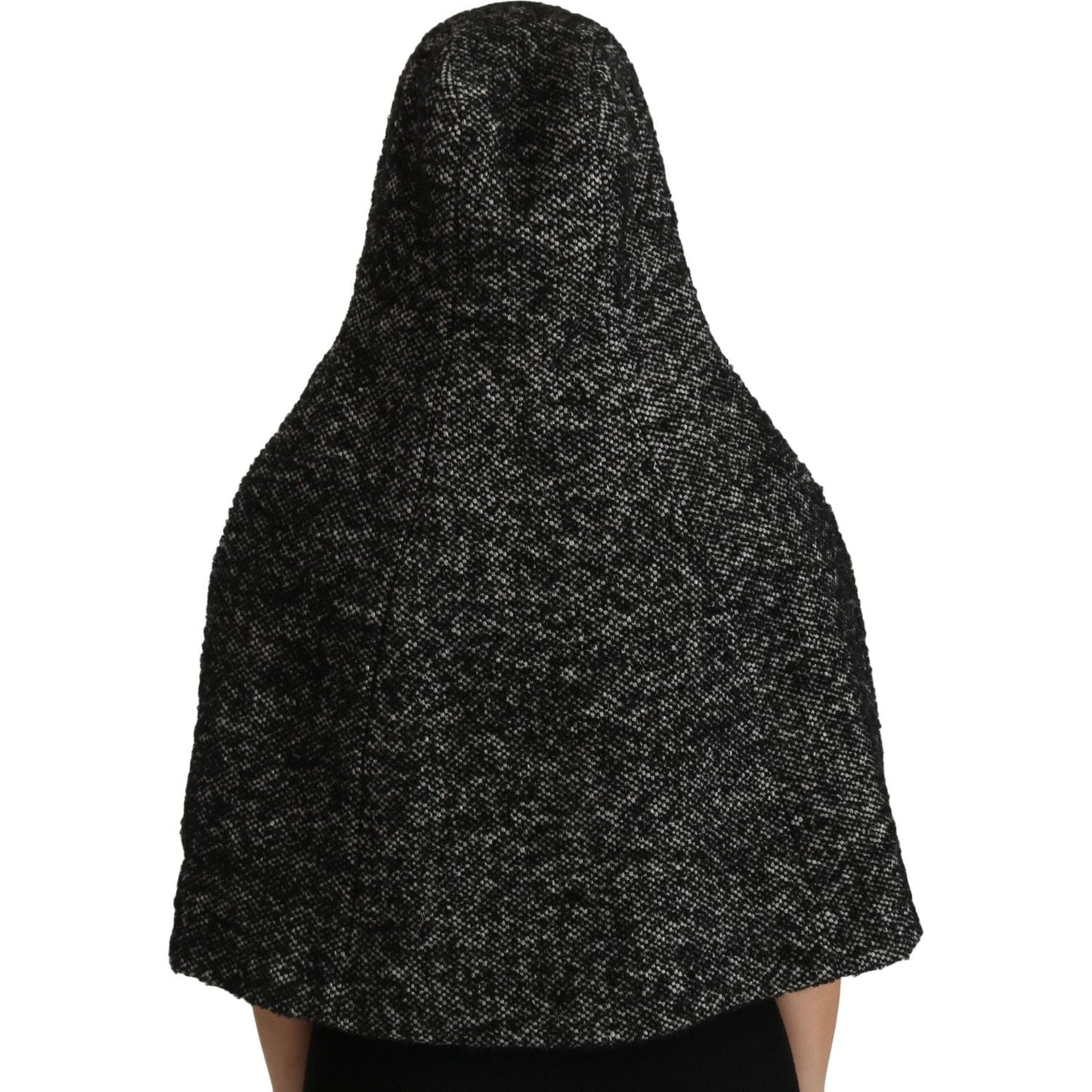 Dolce & Gabbana Elegant Gray Wool Hooded Scarf by Iconic Italian Label Hood Scarf Dolce & Gabbana