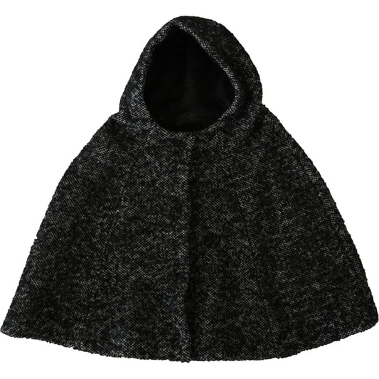 Dolce & Gabbana Gray Tweet Wool Kaftan Jacket Coat Top 1728,57 cm|S,67345645728,7% WM,72% Wool,Accessories,Beanie - Hats - Accessories,Dolce & Gabbana,Gray,Hats - Accessories,Hats - Women - Accessories,Material: 21% PA,New with tags,Women,Women - Accessor