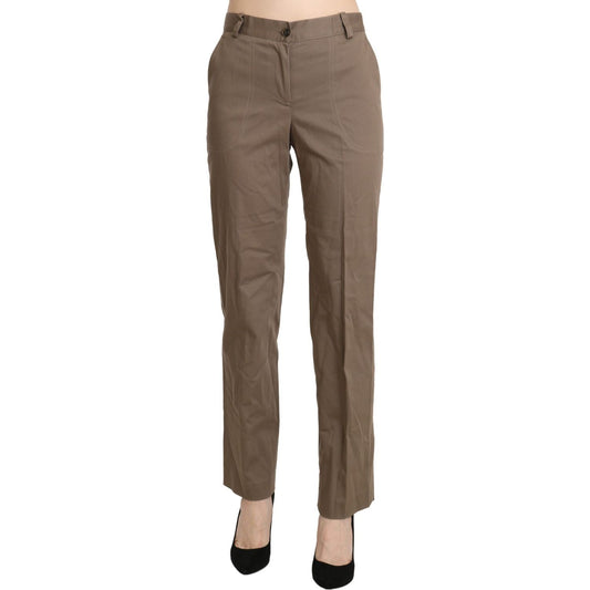 BENCIVENGA Brown High Waist Straight Dress Trouser Pants 1728,67345645728,BENCIVENGA,Brown,Clothing,Dress Pants - Pants - Clothing,IT42|M,IT48|XXL,IT50|3XL,Jeans & Pants - Women - Clothing,Material: Cotton,New with tags,Pants - Clothing,Women,Women - Clot