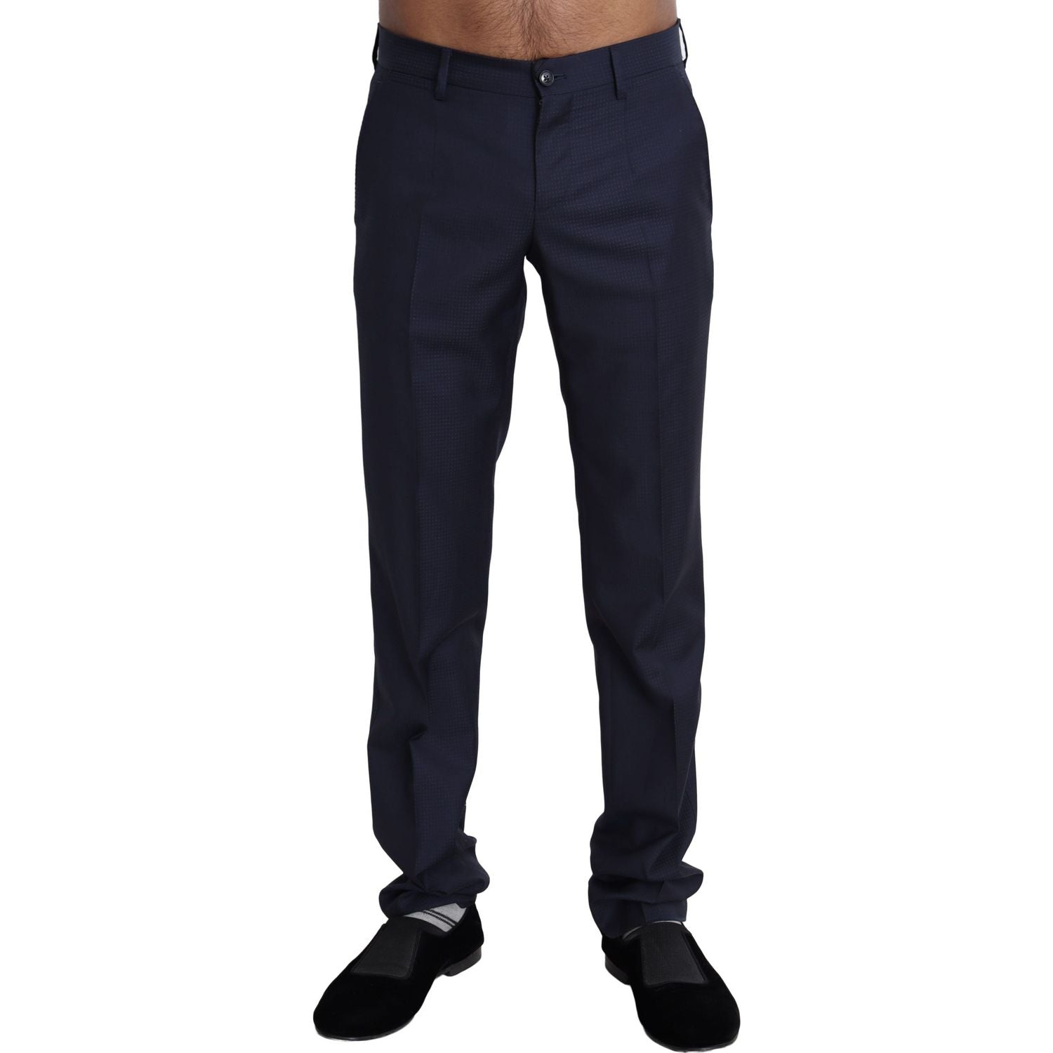 بنطلون رسمي أنيق من مزيج الصوف بقصّة Slim Fit من Dolce &amp; Gabbana