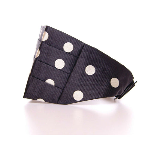 Dolce & Gabbana Elegant Silk Black Polka Dot Cummerbund Dolce & Gabbana