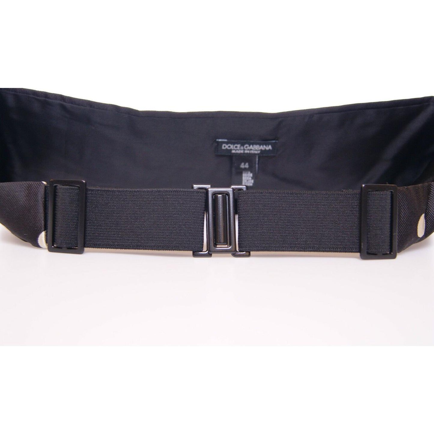 Dolce & Gabbana Black Waist Smoking Tuxedo Cummerbund Belt