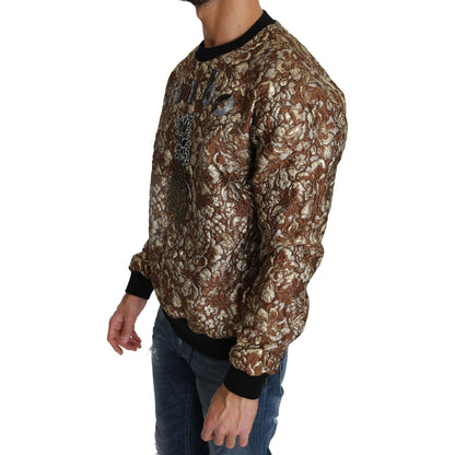Dolce & Gabbana Multicolor MAMBO Jacquard Pineapple Pullover Sweater 12% Metal fibe,17% Nylon,17% Silk,1728,67345645728,Clothing,Dolce & Gabbana,IT46 | S,IT52 | XL,Material: 54% Polyester,Men,Men - Clothing,Multicolor,New with tags,Sweaters - Clothing,Swe