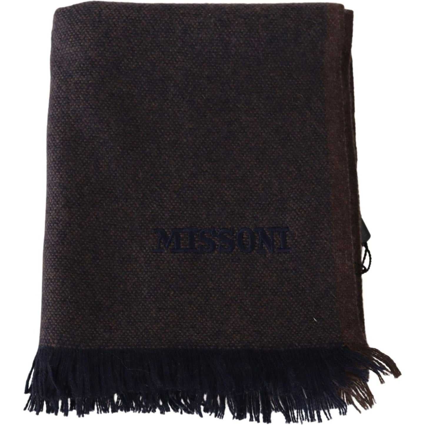 Missoni Luxurious Cashmere Unisex Scarf in Brown Missoni