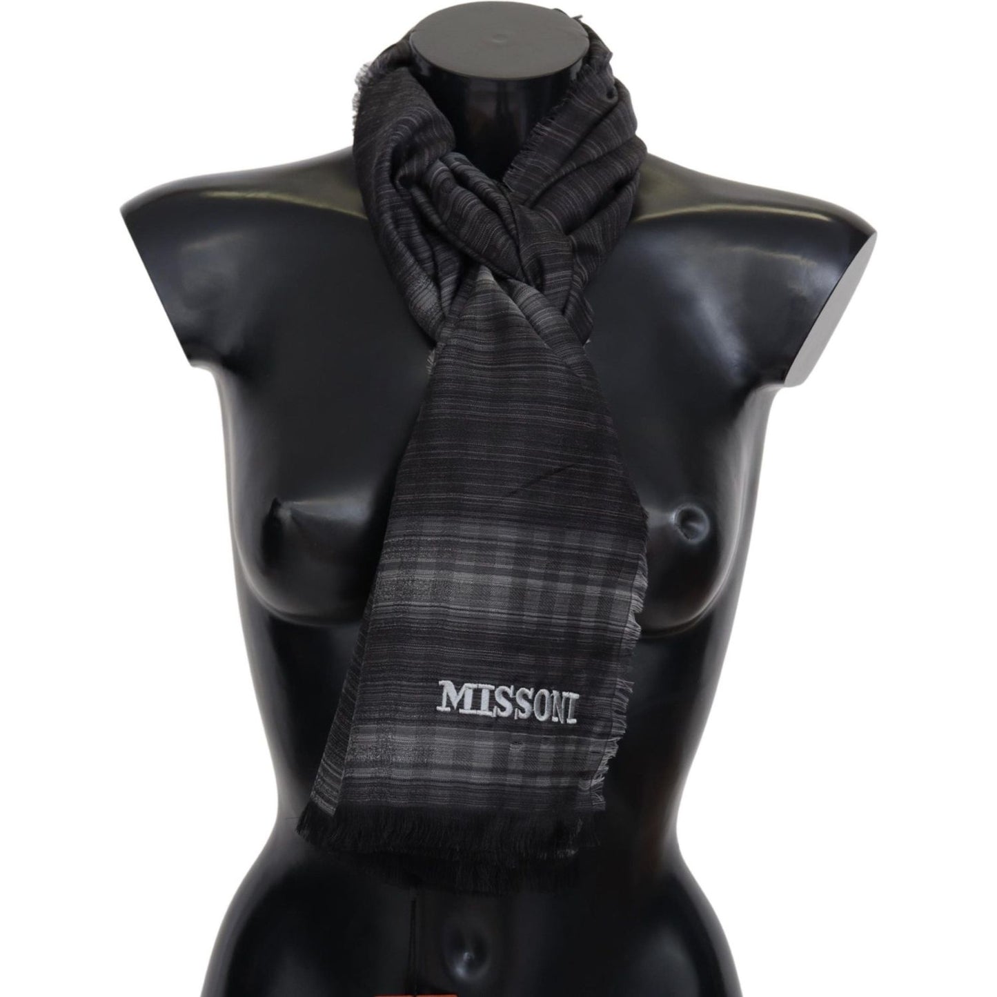 Missoni Elegant Wool Silk Polka Dot Scarf Missoni