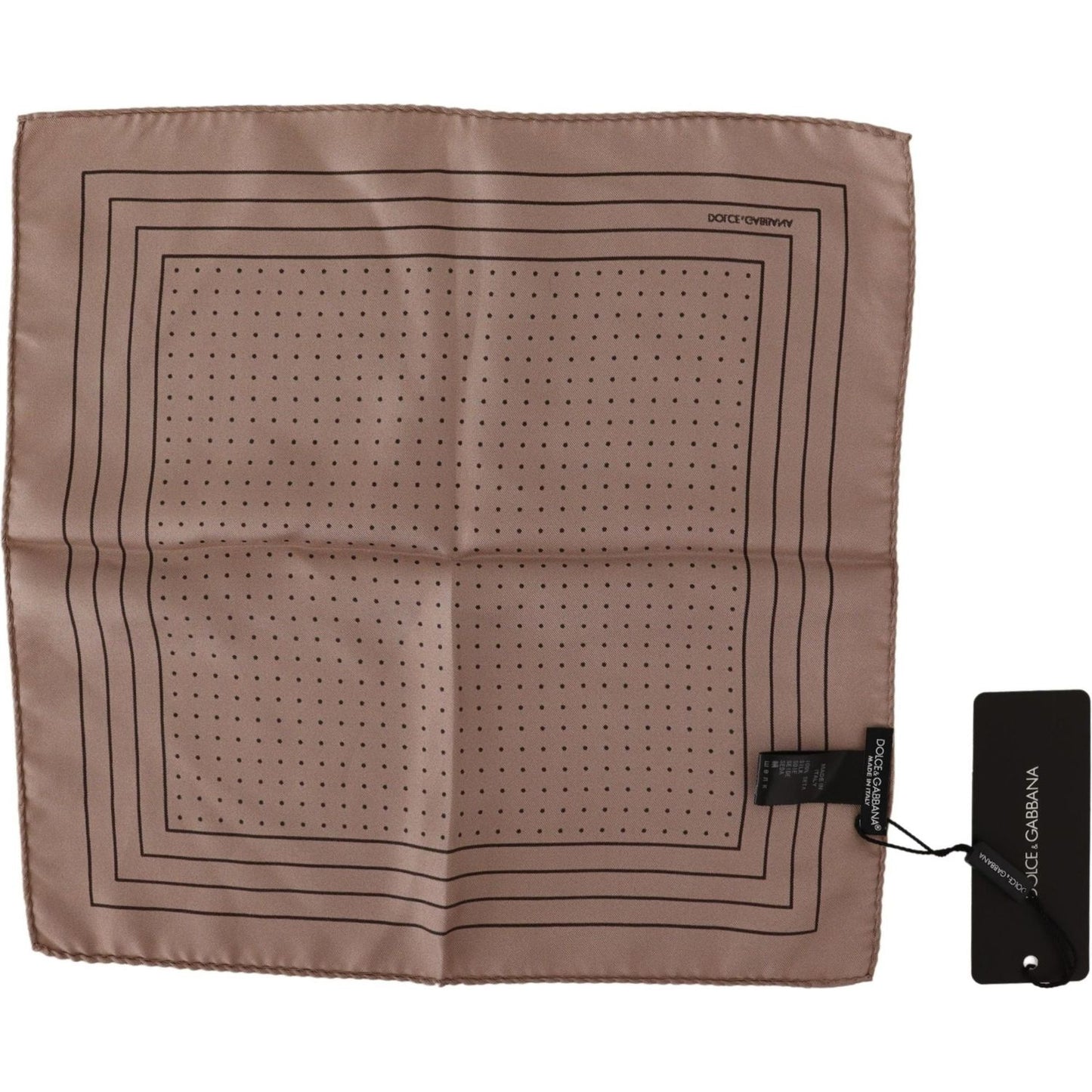 Dolce & Gabbana Elegant Silk Dot Pocket Square Dolce & Gabbana