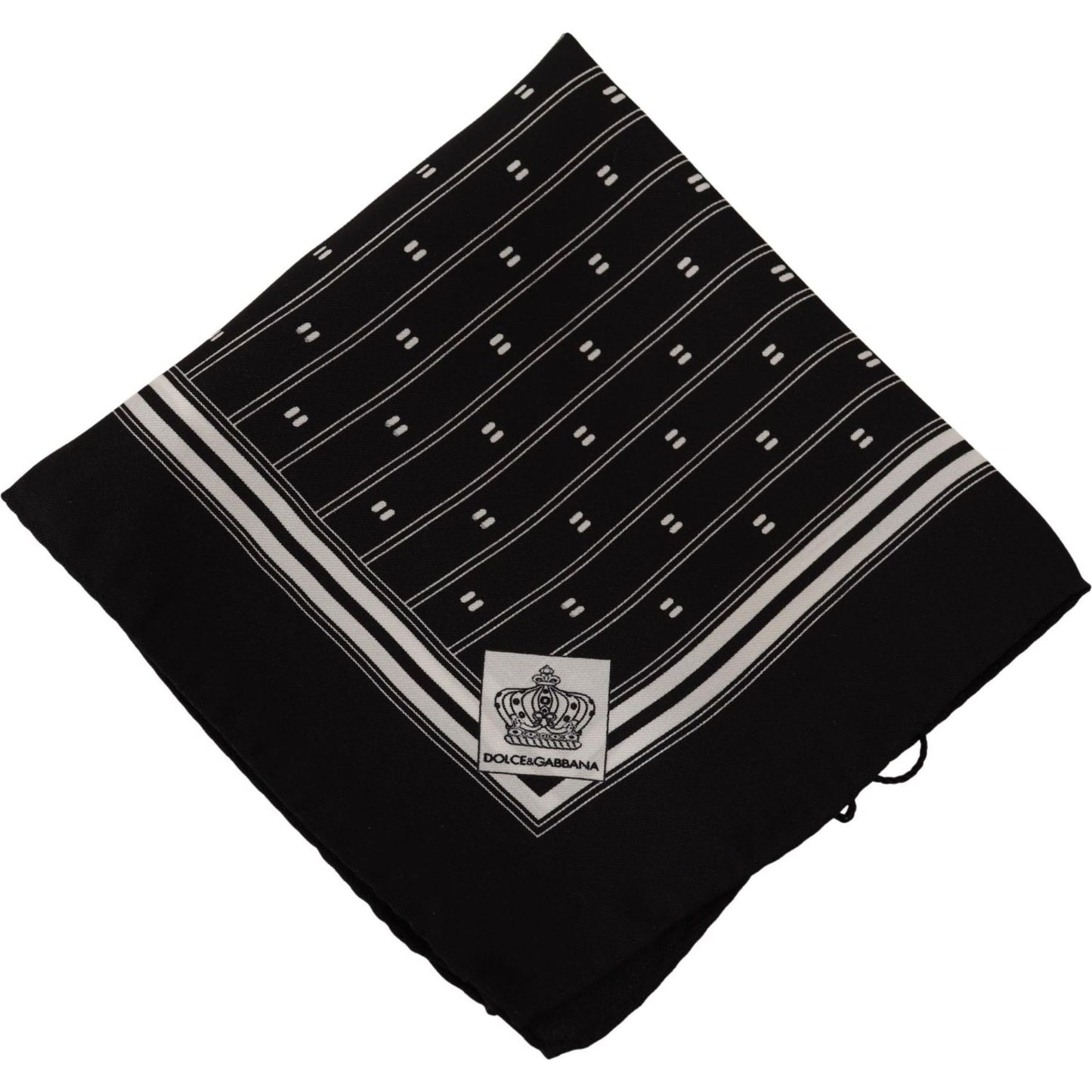 Dolce & Gabbana Elegant Silk Pocket Square Handkerchief Silk Scarves Dolce & Gabbana