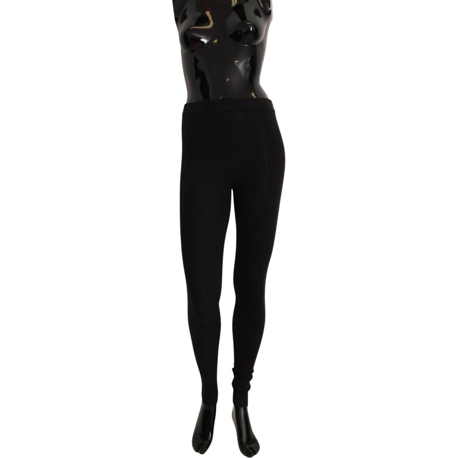 Dolce & Gabbana Gray Cashmere Tights Stocking Pantyhose Socks