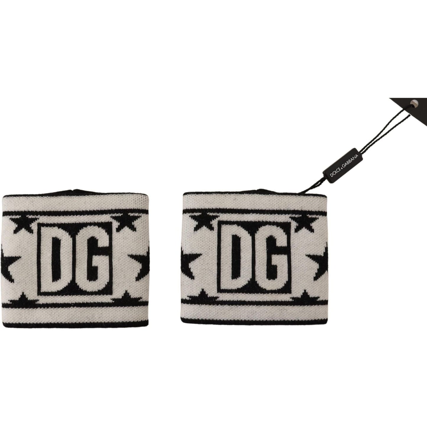 Dolce & Gabbana Elegant Monochrome Wool Wristband Set Dolce & Gabbana