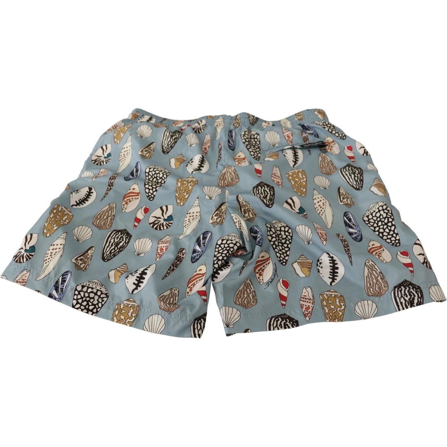 Dolce & Gabbana Elegant Seashell Print Swim Trunks Dolce & Gabbana