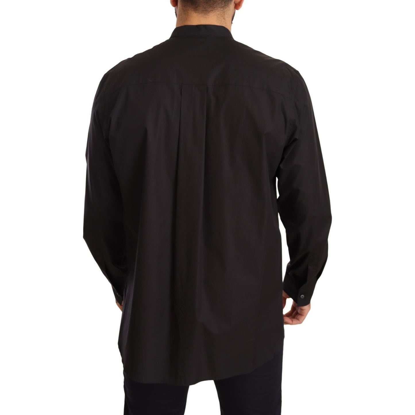 Dolce & Gabbana Elegant Black 100% Cotton Men's Shirt Dolce & Gabbana