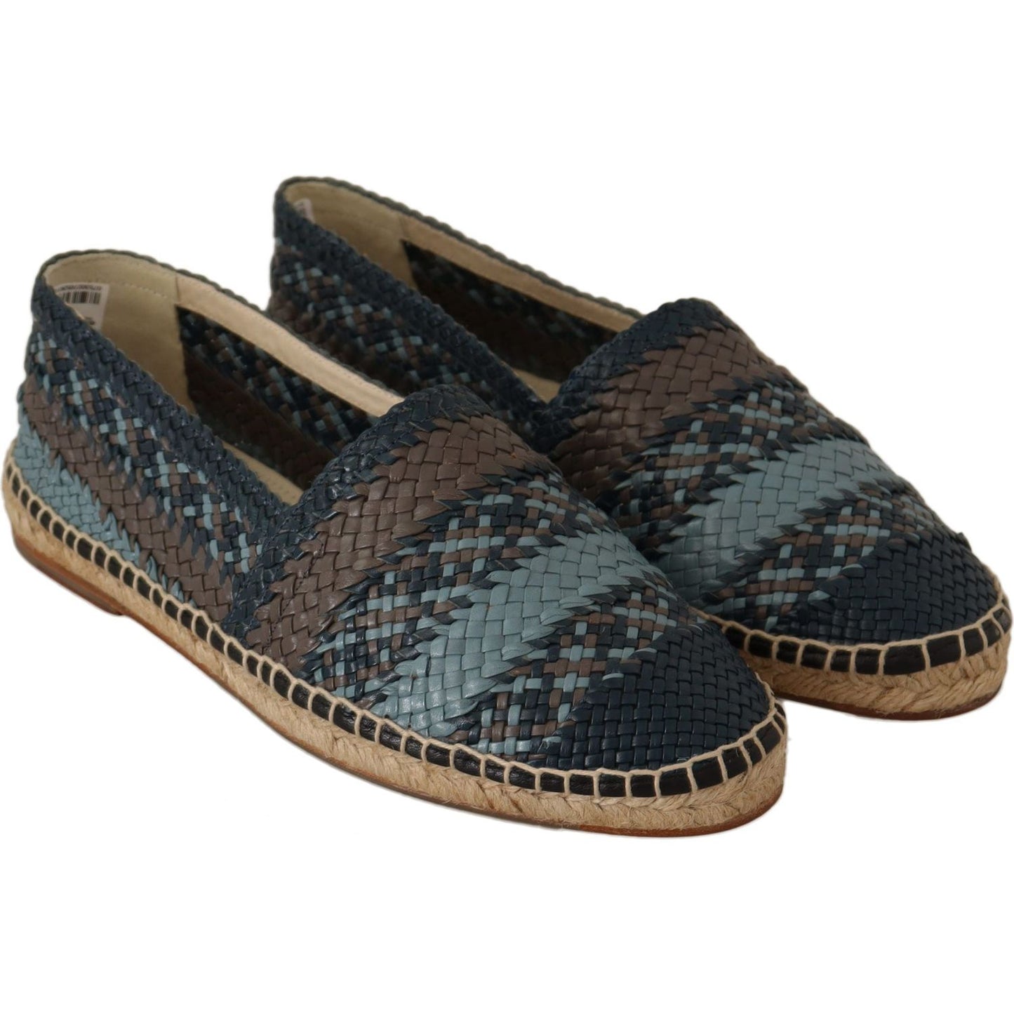 Dolce & Gabbana Elegant Woven Leather Espadrilles MAN LOAFERS Dolce & Gabbana