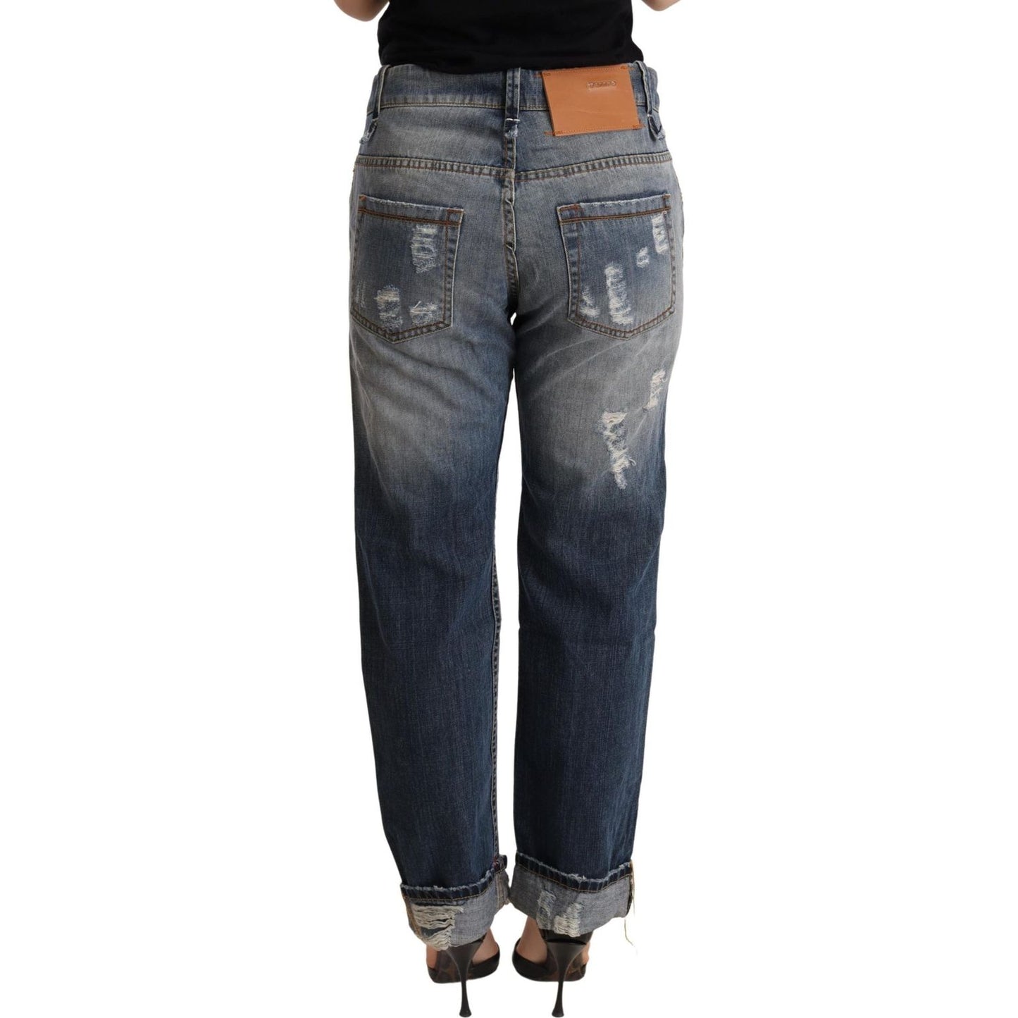 Acht Authentic Mid Waist Baggy Denim Jeans WOMAN TROUSERS Acht