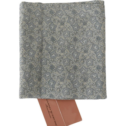 Ermanno Scervino Beige Blue Belt Wrap Beachwear Waist