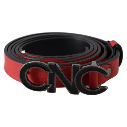 Costume National Red Reversible Leather Logo Belt 1728,67345645728,85 cm / 34 Inches,Accessories,Belts - Accessories,Belts - Women - Accessories,Costume National,High-Waist Belts - Belts - Accessories,Material: Leather,New with tags,Red,Women,Women - Acce