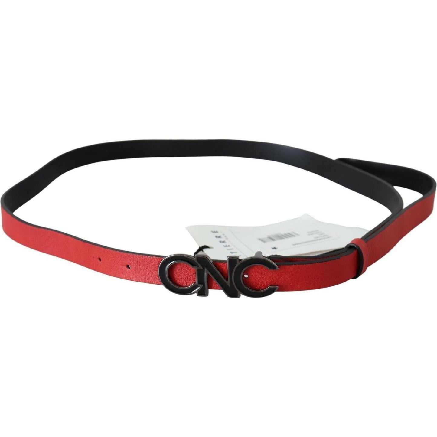 Costume National Red Reversible Leather Logo Belt 1728,67345645728,85 cm / 34 Inches,Accessories,Belts - Accessories,Belts - Women - Accessories,Costume National,High-Waist Belts - Belts - Accessories,Material: Leather,New with tags,Red,Women,Women - Acce
