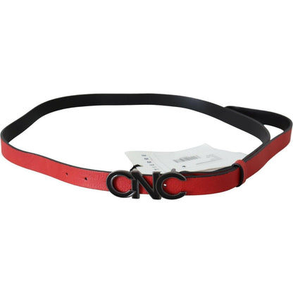 Costume National Red Reversible Leather Logo Belt 1728,67345645728,85 cm / 34 Inches,Accessories,Belts - Accessories,Belts - Women - Accessories,Costume National,High-Waist Belts - Belts - Accessories,Material: Leather,New with tags,Red,Women,Women - Acce