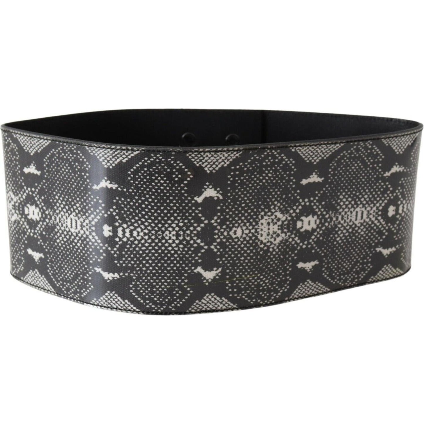 Ermanno Scervino Classic Snakeskin Motif Leather Belt WOMAN BELTS Ermanno Scervino