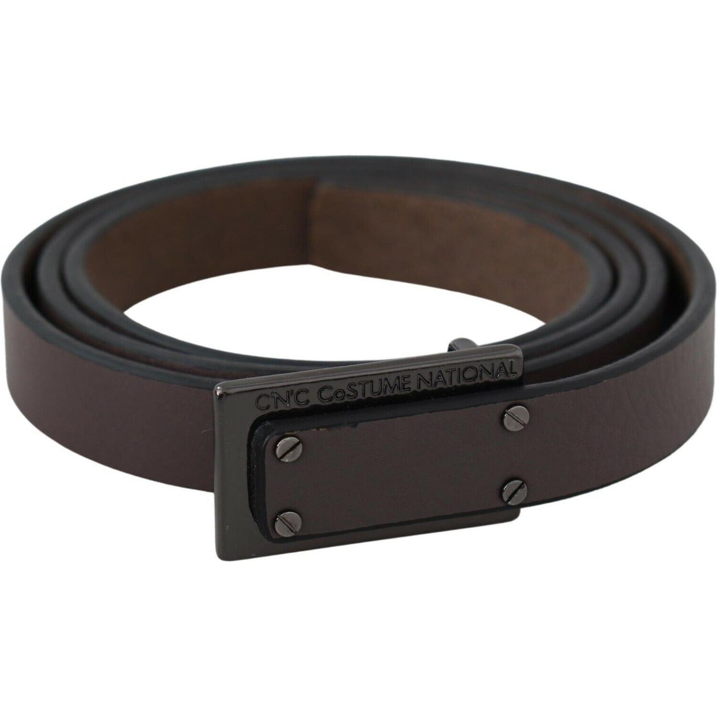 Costume National Elegant Brown Leather Fashion Belt Costume National