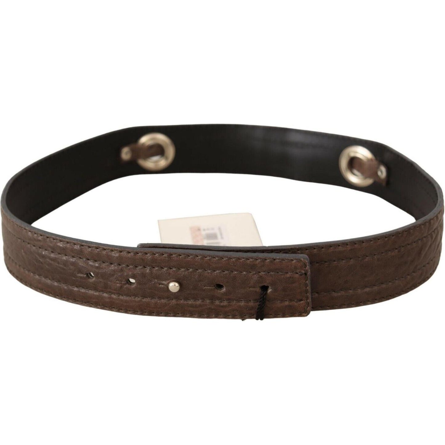 Costume National Elegant Brown Leather Fashion Belt Costume National