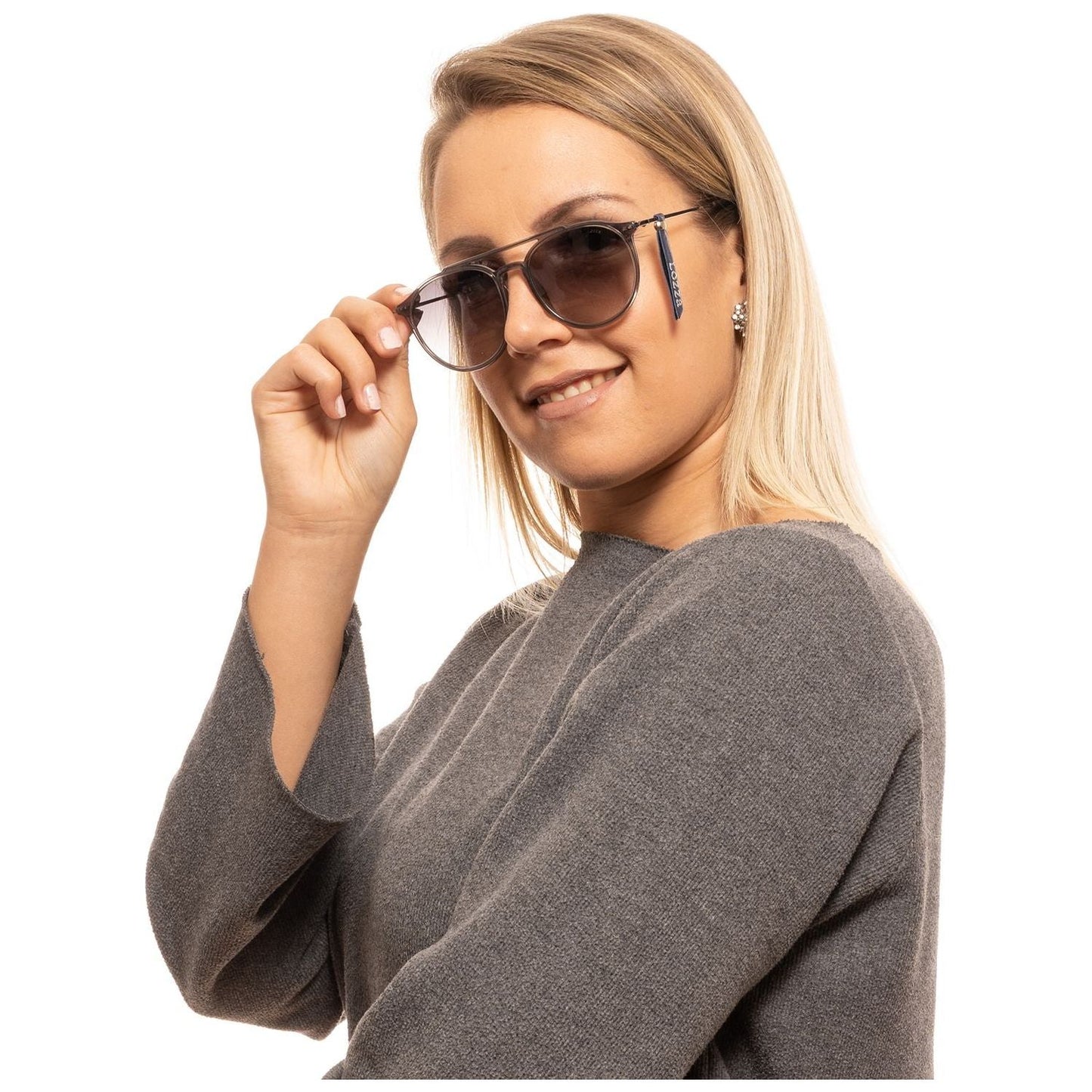 Lozza Gray Unisex Sunglasses Lozza