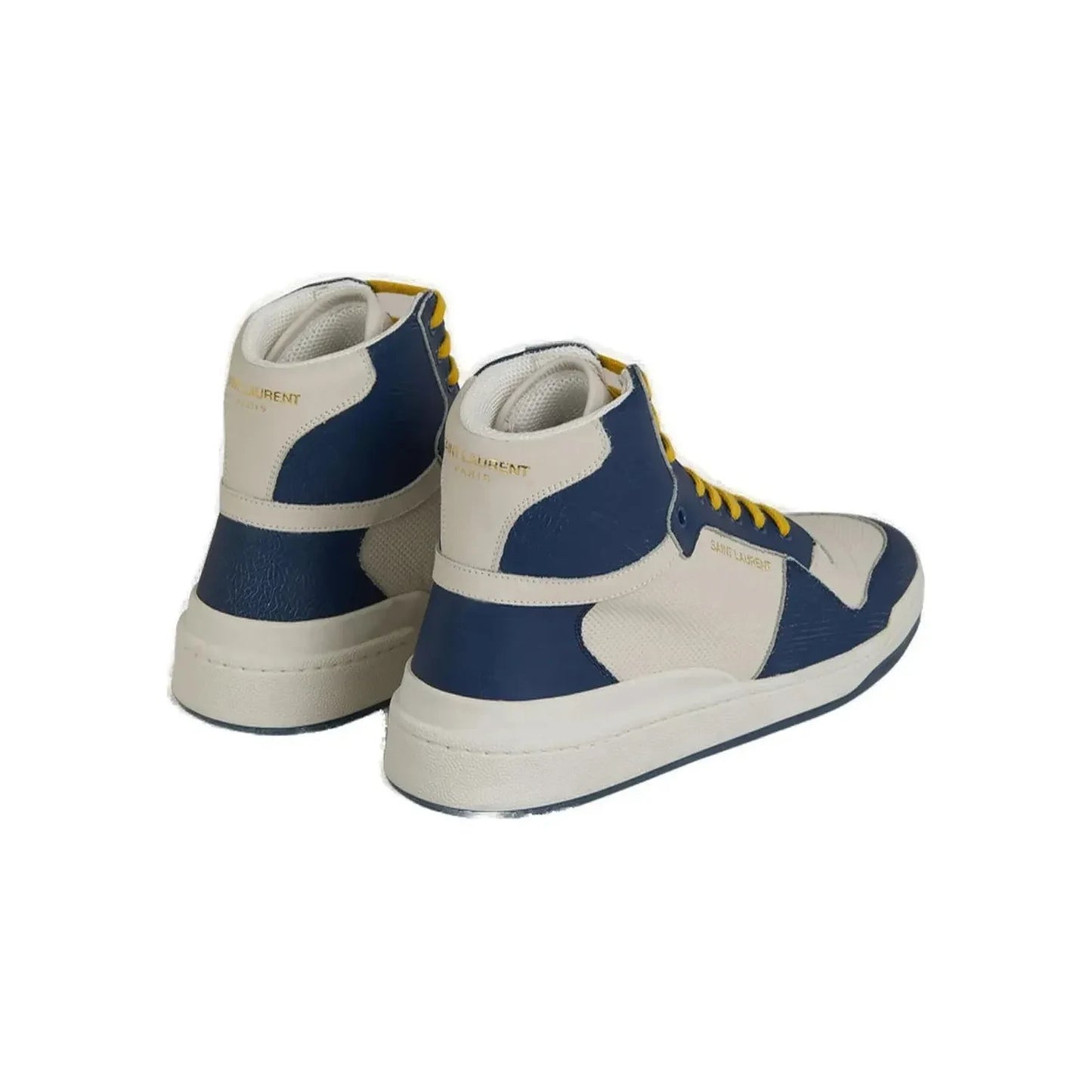 Saint Laurent Elevate Your Style with Mid-Top Blue Luxury Sneakers MAN SNEAKERS Saint Laurent