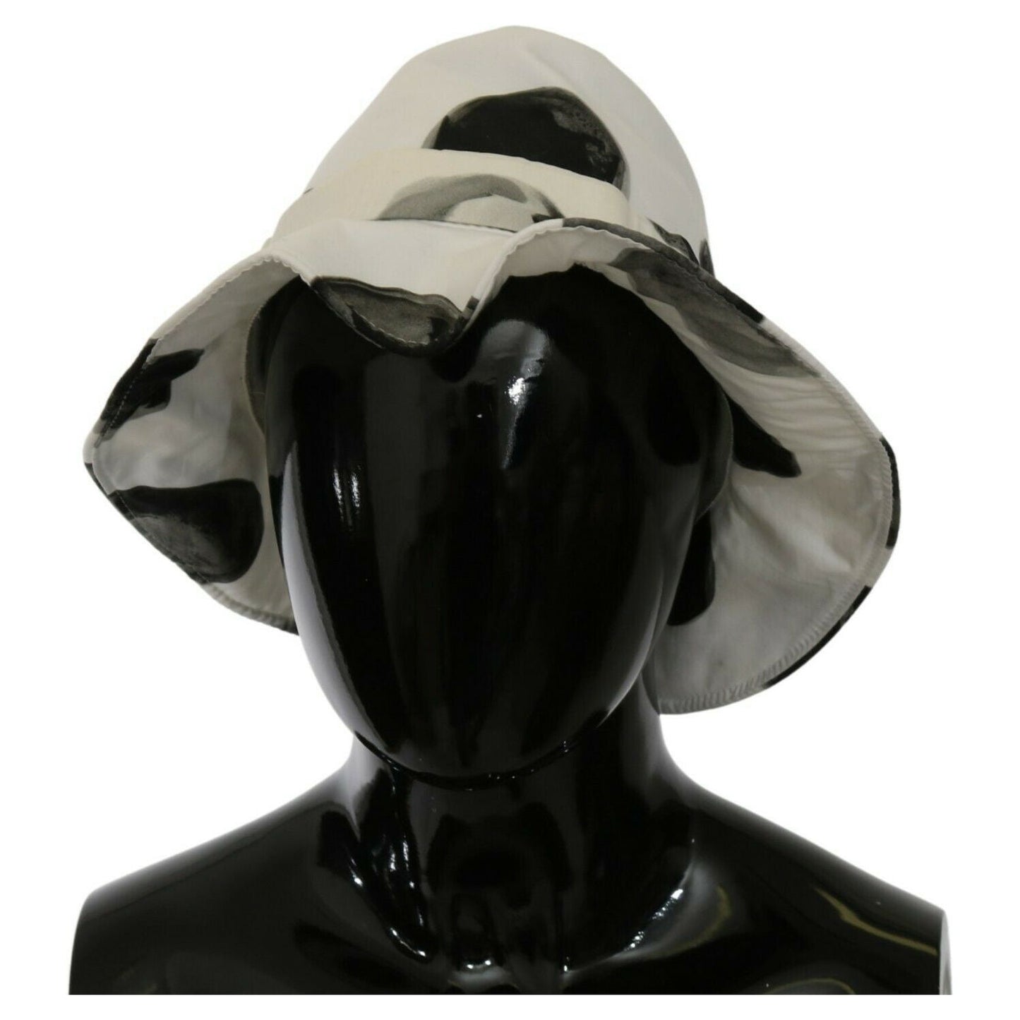 Dolce & Gabbana White Cotton Big Polka Dot Pattern Bucket Hat 1728,58 cm|M,67345645728,Accessories,Bucket Hats - Hats - Accessories,Dolce & Gabbana,Hats - Accessories,Hats - Women - Accessories,Material: 100% Cotton,New with tags,White,Women,Women - Acces