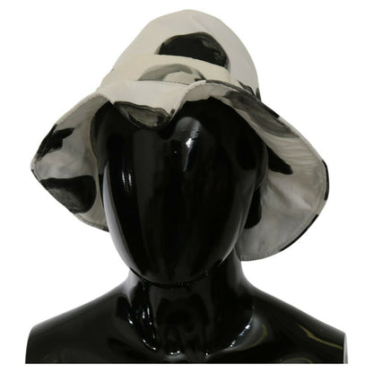 Dolce & Gabbana White Cotton Big Polka Dot Pattern Bucket Hat 1728,58 cm|M,67345645728,Accessories,Bucket Hats - Hats - Accessories,Dolce & Gabbana,Hats - Accessories,Hats - Women - Accessories,Material: 100% Cotton,New with tags,White,Women,Women - Acces