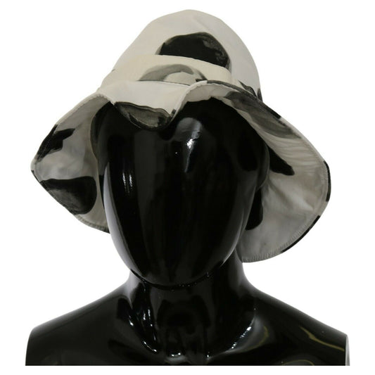 Dolce & Gabbana White Cotton Big Polka Dot Pattern Bucket Hat 1728,58 cm|M,67345645728,Accessories,Bucket Hats - Hats - Accessories,Dolce & Gabbana,Hats - Accessories,Hats - Women - Accessories,Material: 100% Cotton,New with tags,White,Women,Women - Acces