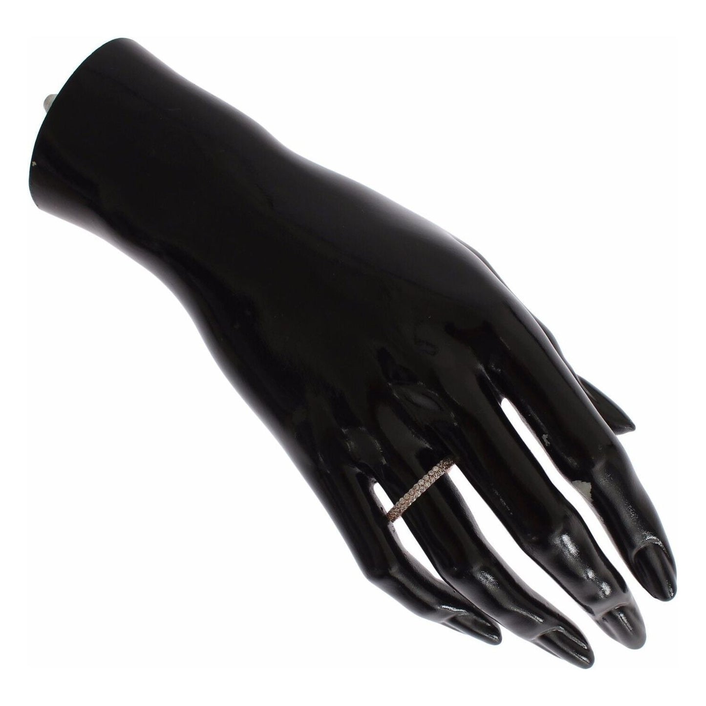 Nialaya Pink Gold 925 Silver Clear CZ Ring