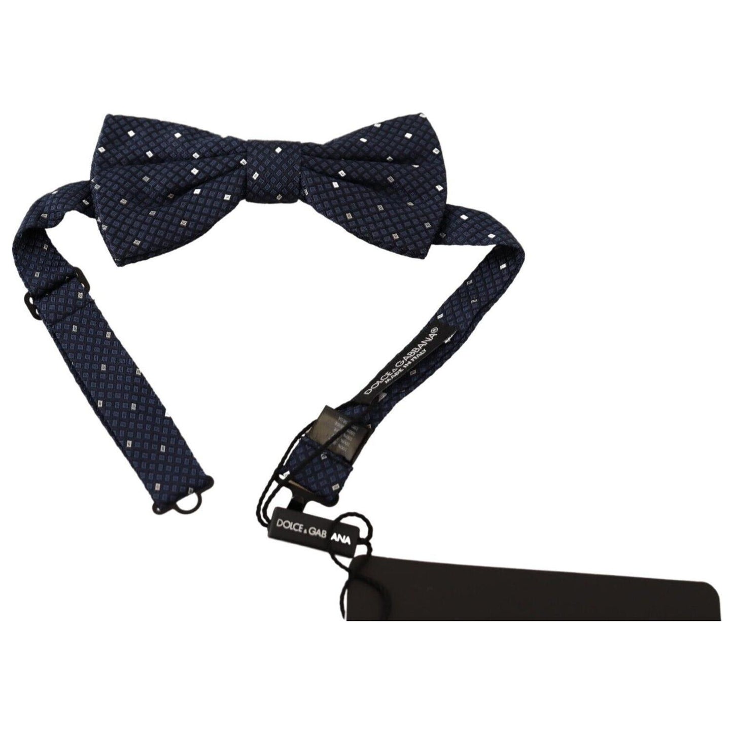 Dolce & Gabbana Elegant Silk Bow Tie in Dark Blue Necktie Dolce & Gabbana