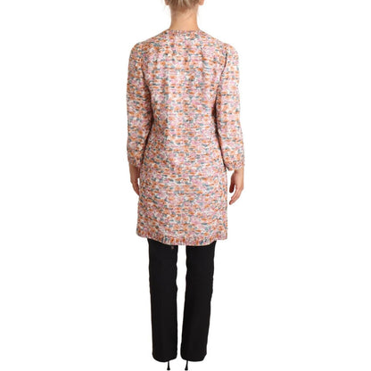 Dolce & Gabbana Multicolor Floral Print Silk Trench Coat Jacket 1728,67345645728,Clothing,Dolce & Gabbana,IT40 | M,Jackets & Coats - Clothing,Jackets & Coats - Women - Clothing,Material: 100% Silk,Multicolor,New with tags,Trench Coats - Jackets & Coats -