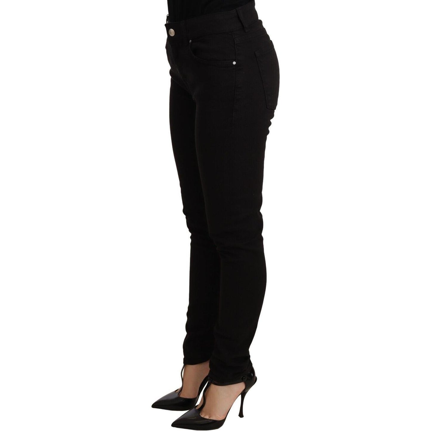 Dolce & Gabbana Elegant Slim-Fit Black Skinny Jeans Dolce & Gabbana