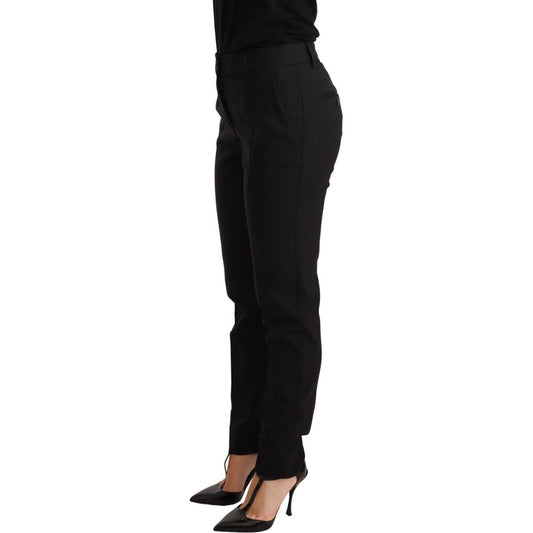 Dolce & Gabbana Elegant Tapered Virgin Wool Trousers Jeans & Pants Dolce & Gabbana