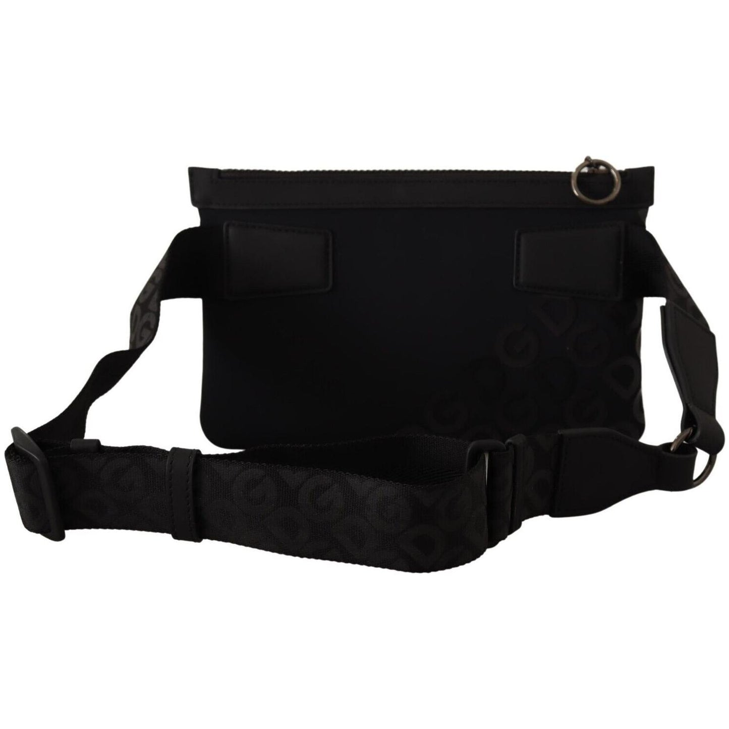 Dolce & Gabbana Sleek Black Monogram Neoprene Fanny Pack Dolce & Gabbana