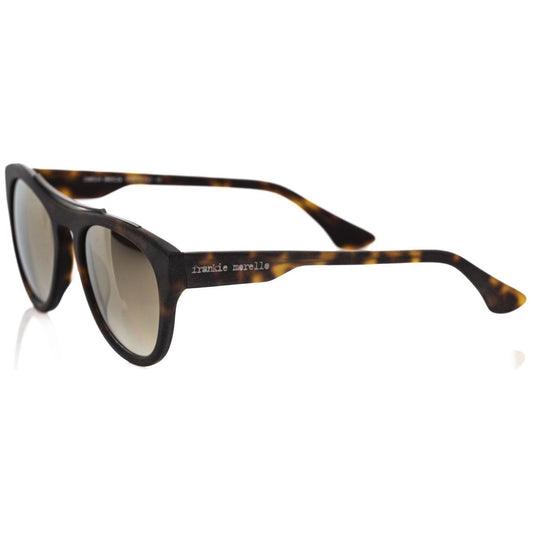 Frankie Morello Brown Acetate Men Sunglass Frankie Morello