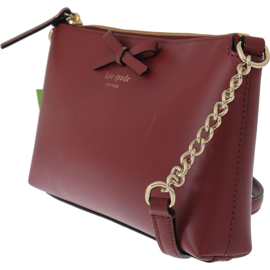 Kate Spade Elegant Bordeaux Leather Crossbody Kate Spade