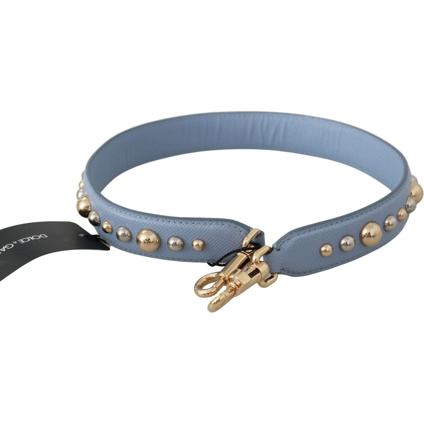 Dolce & Gabbana Elegant Blue Leather Shoulder Strap Dolce & Gabbana