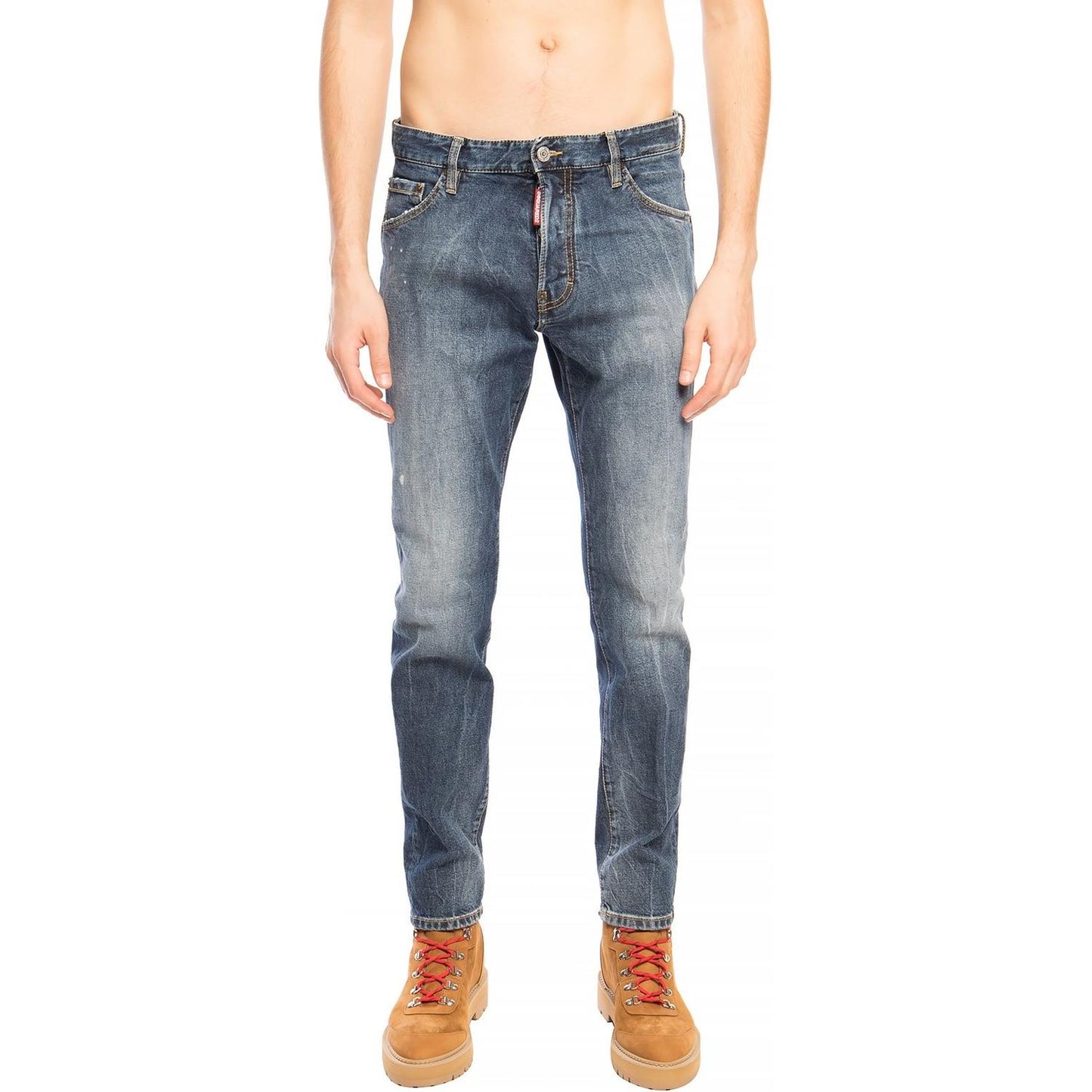 Dsquared² Navy Distressed 'Cool Guy Jean' Denim Pants Dsquared²