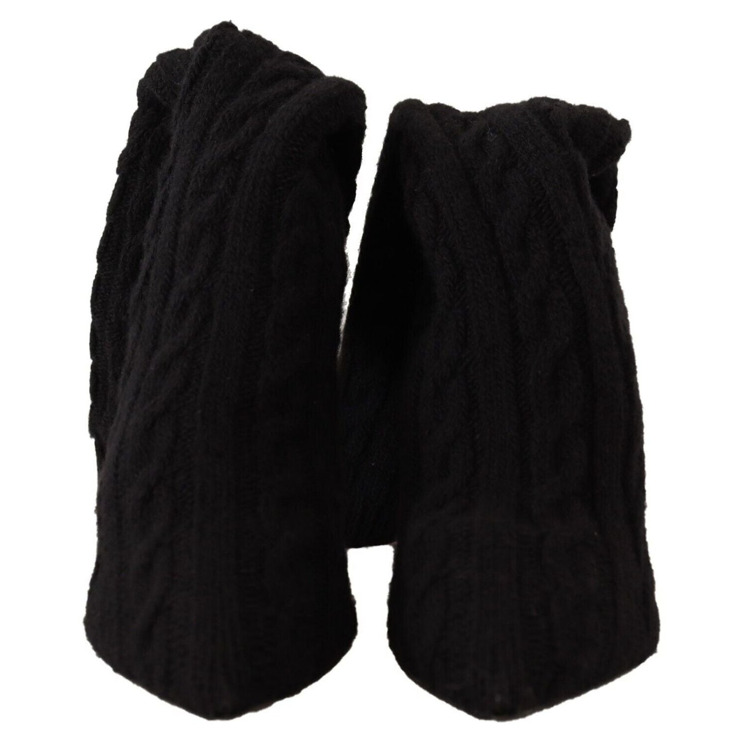 Dolce & Gabbana Elegant Stretch Sock Boots in Black Dolce & Gabbana