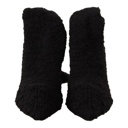 Dolce & Gabbana Black Stretch Socks Knee High Booties Shoes 1728,67345645728,Black,Boots - Shoes,Boots - Women - Shoes,Dolce & Gabbana,EU41/US10.5,High Heel - Boots - Shoes,Material: Fabric,New with tags,Shoes,Women,Women - Shoes
