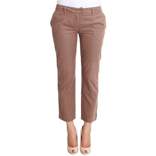 Costume National Brown Cropped Corduroys Pants 1728,67345645728,Brown,Clothing,Costume National,Cropped Pants - Pants - Clothing,Jeans & Pants - Women - Clothing,Material: Cotton Blend,New with tags,Pants - Clothing,W30,Women,Women - Clothing