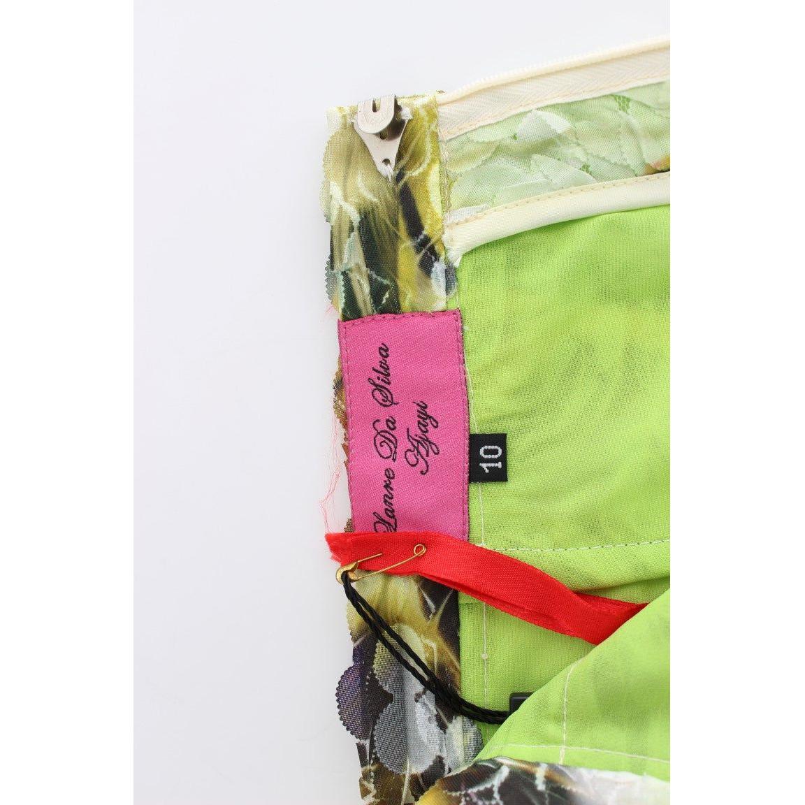 Lanre Da Silva Ajayi Multicolor Organza Pencil Skirt