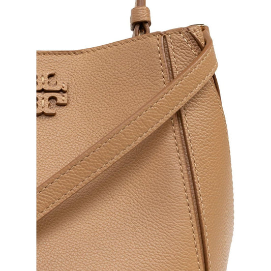 Tory Burch camel brown calf leather grained Bag Shoulder Tory Burch