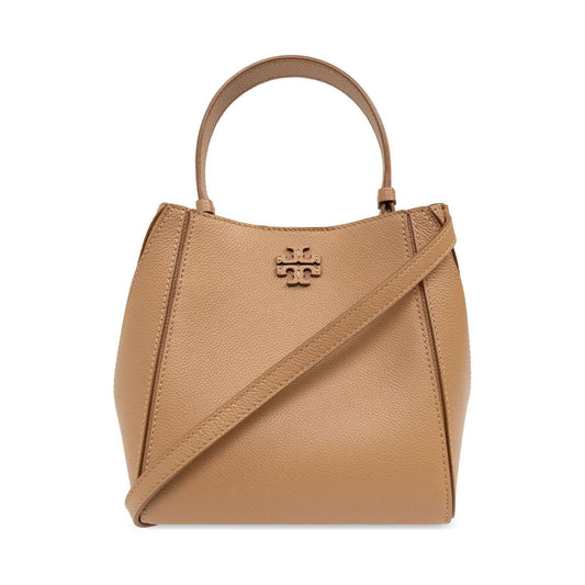 Tory Burch camel brown calf leather grained Bag Shoulder Tory Burch